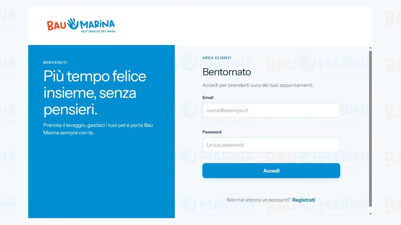 Schermata del progetto Baumarina